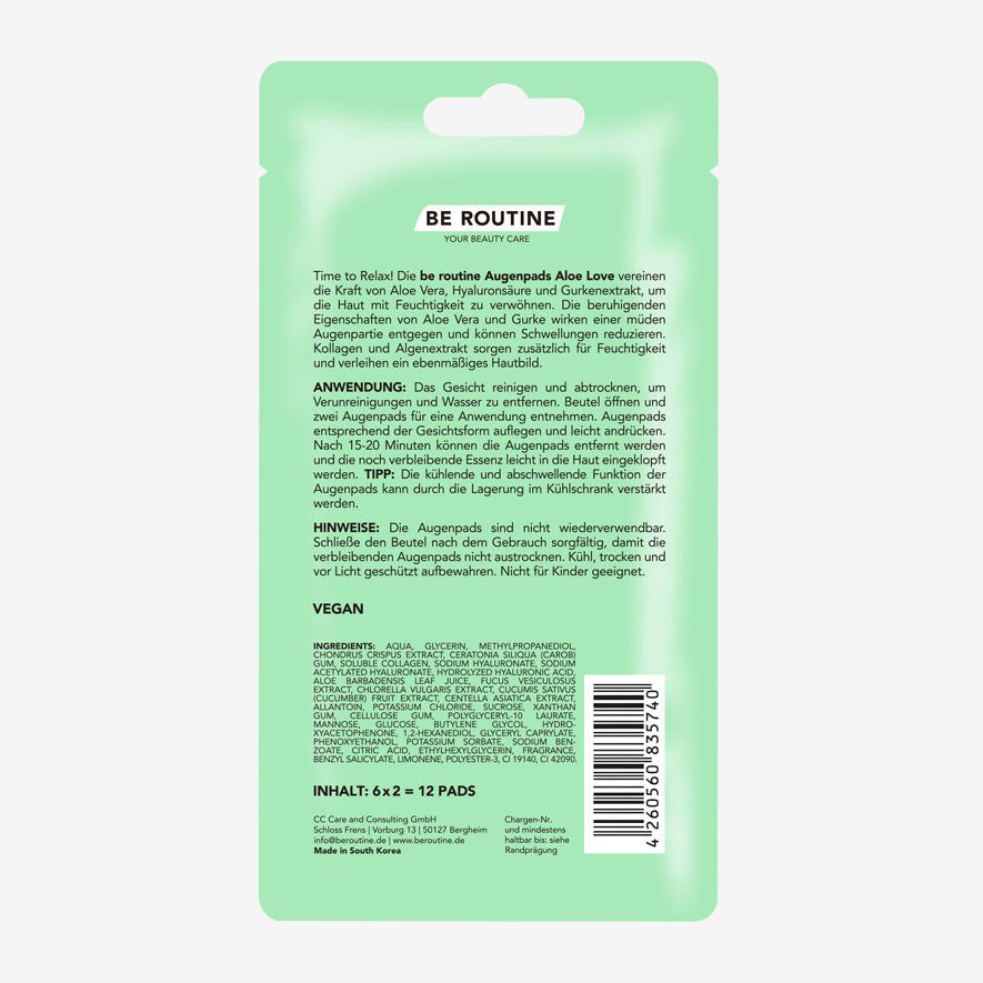 be routine | Augenpads Aloe Love