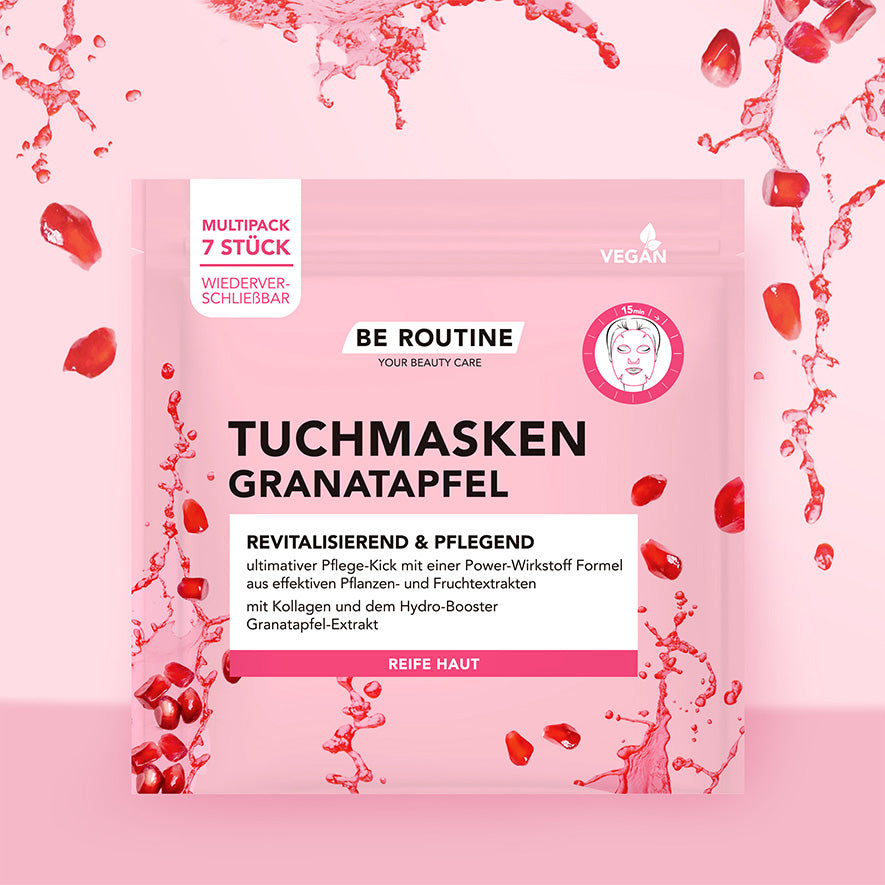 6er Set Beruhigende Tuchmasken – Für Intensive Feuchtigkeit Und Frische-Kick Für Die Haut