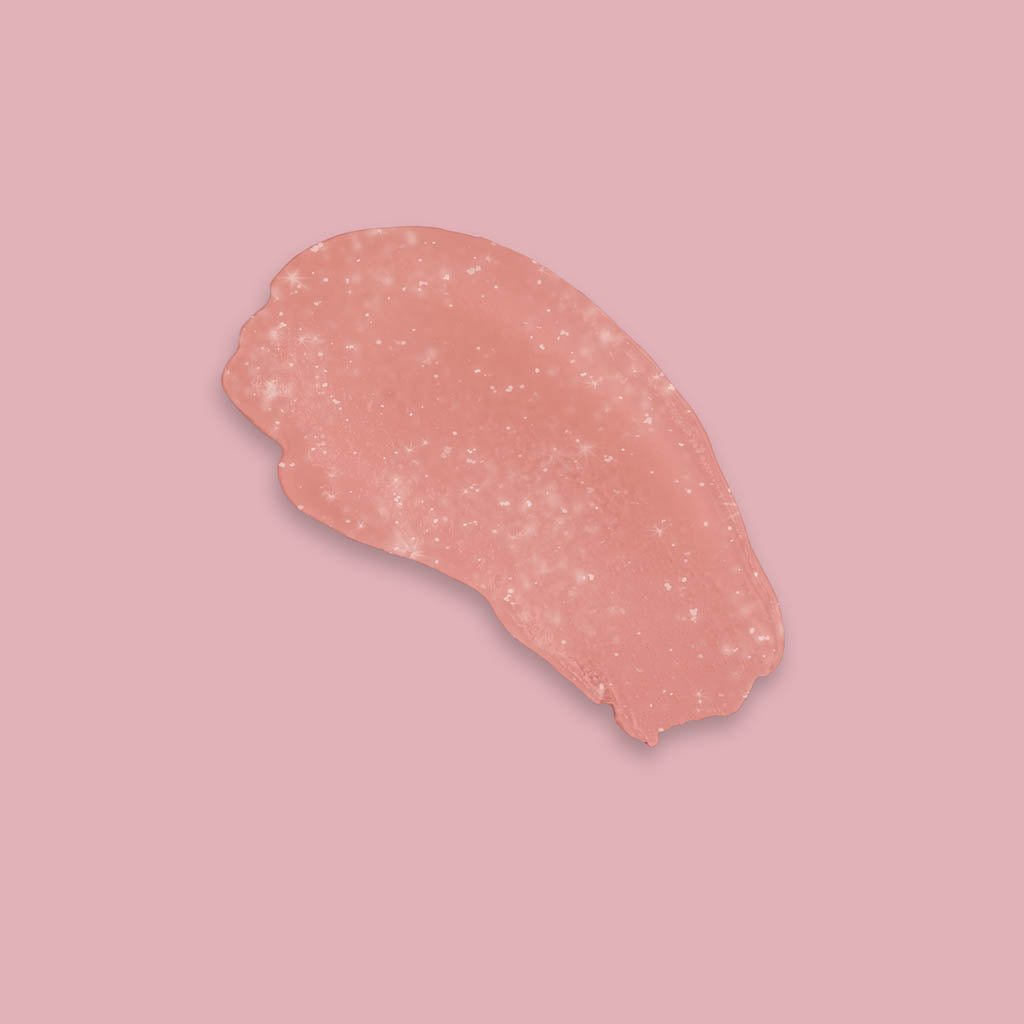 Abgebildet ist die Textur des Perfect Peelings von be routine. Auf rosa Hintergrund.